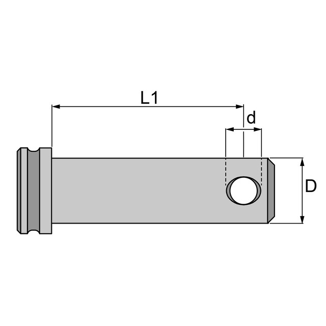 AXE D'attelage Simple A Souder 22X60 référence fournisseur 201292